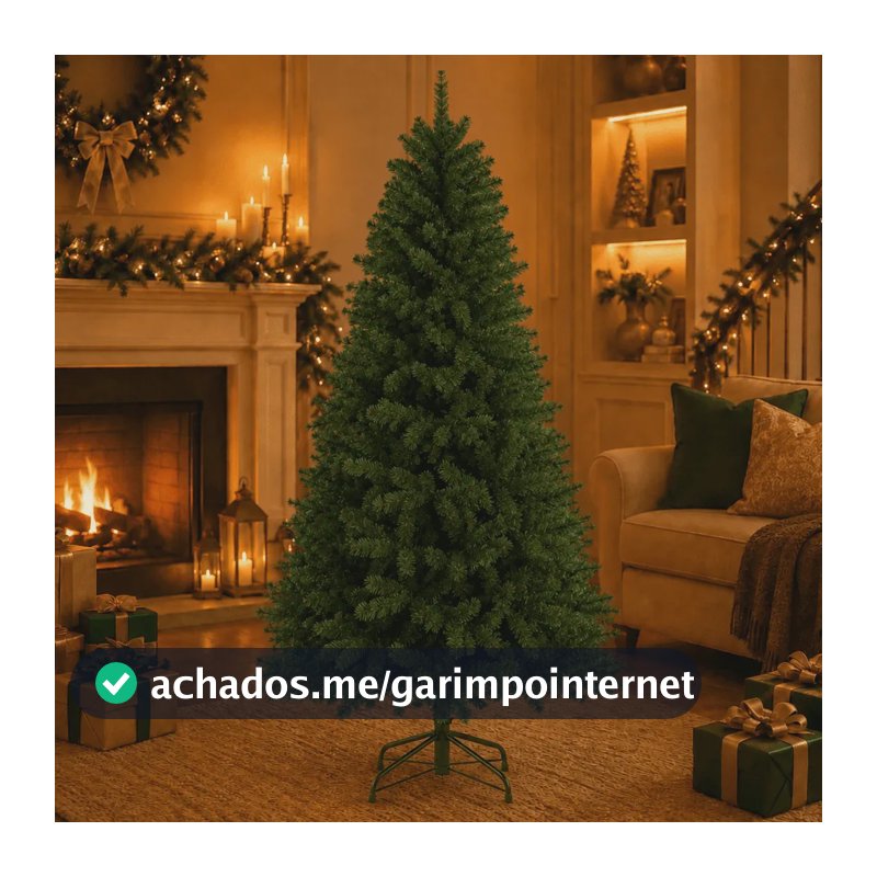 Árvore De Natal Verde Luxo 150 500 Galho - Pé De Ferro DEKASA