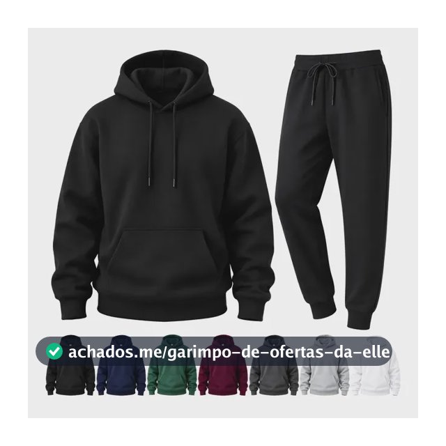 Conjunto Moletom Masculino,incluir Casaco Com Capuz E Calças