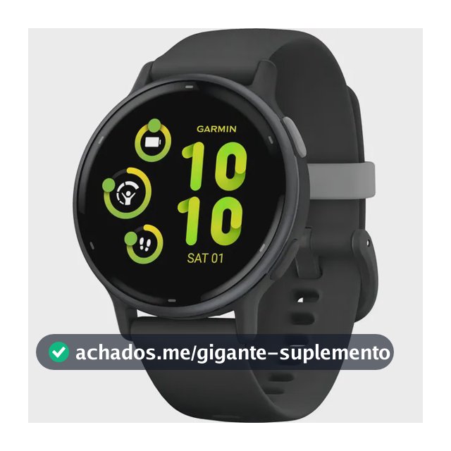 Relógio Garmin Vivoactive 5 Preto Com Pulseira De Silicone