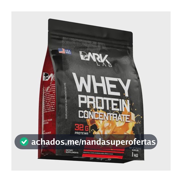 Whey Protein Concentrado 1kg Dark Lab Sabor Doce de leite