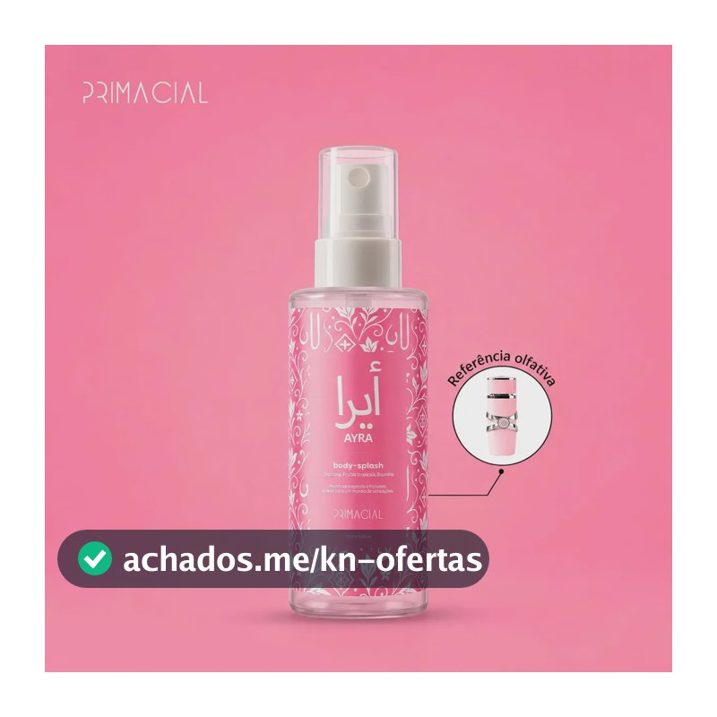 BODY SPLASH FEMININO ARABE AYRA 100ML - PRIMACIAL PERFUME FLORAL