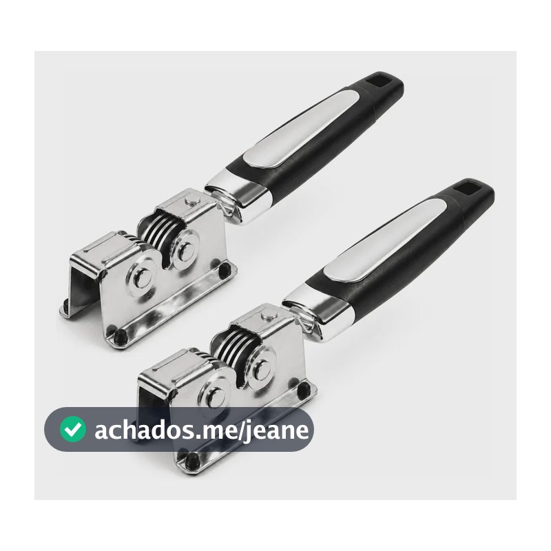 Kit 2 Amolador Afiador Profissional De Faca Tesoura Aço Inox Prateado