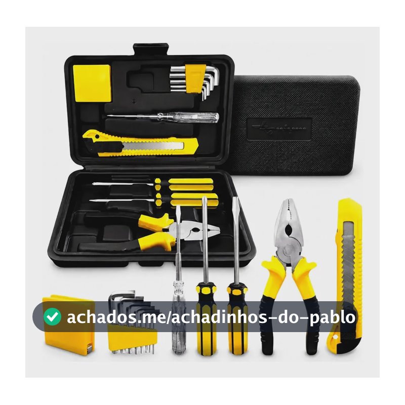 Kit Jogo De Ferramentas Aço Carbono Titanium 11 Peças