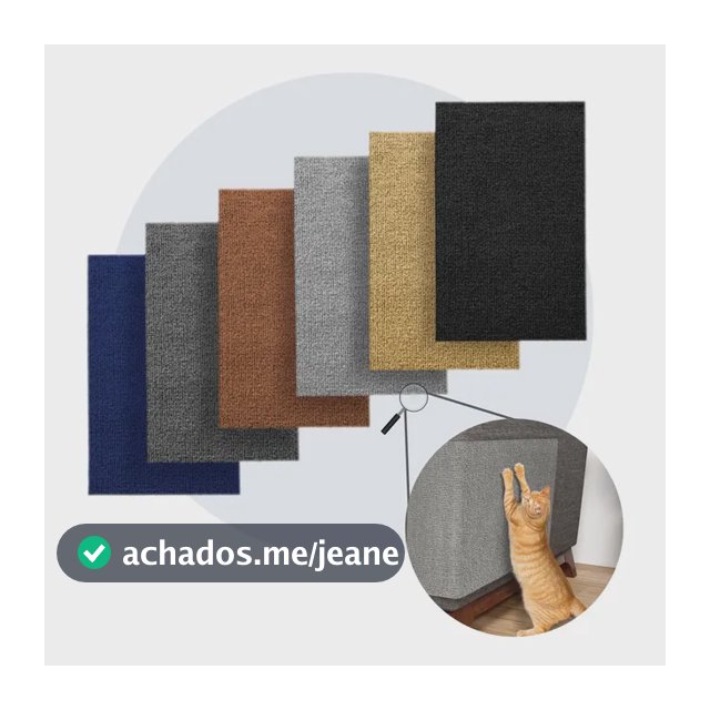 Kit 2 Arranhador Gato Protetor Sofá Adesivo Parede 50x30cm