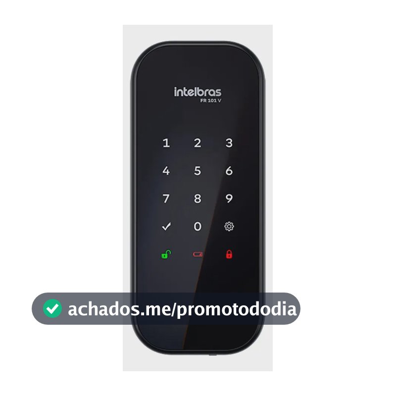Fechadura Digital De Sobrepor Fr 101 V Preta Intelbras