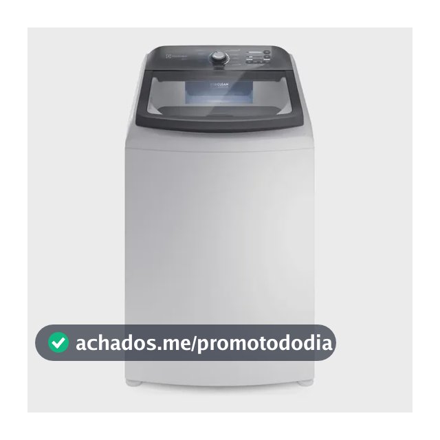 Lavadora de roupas Electrolux Efficient Lee18 18kg com cesto inox 127