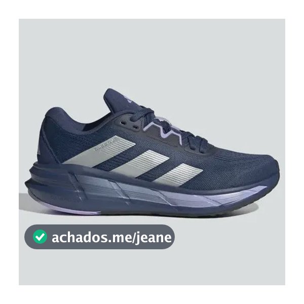 Tênis Feminino Questar 3 adidas Tecind/silvmt/glopur Liso 37 Br