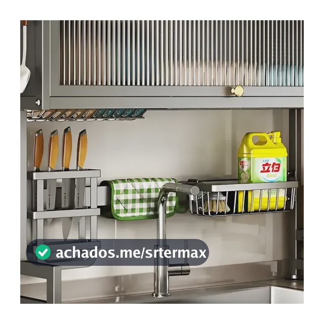 Escorredor De Pratos Louça Preto Cozinha Suspensa 65cm 18pçs Preto