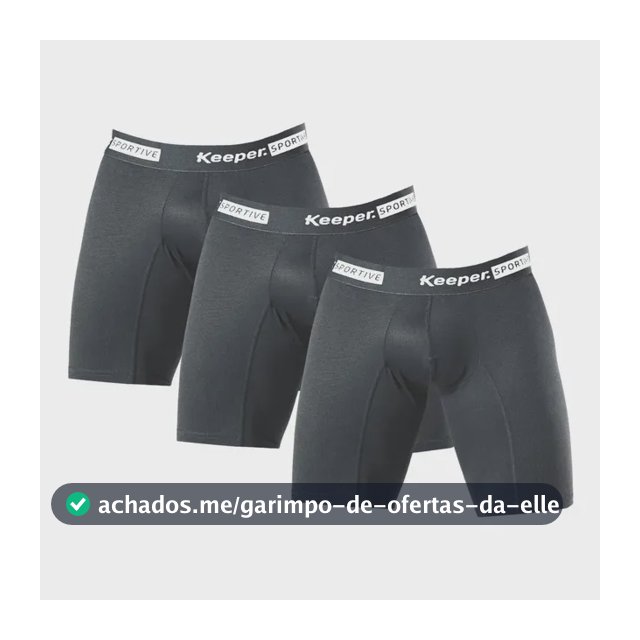 Kit 3 Cuecas Longleg Anti Assadura Masculina Shorts Esportes