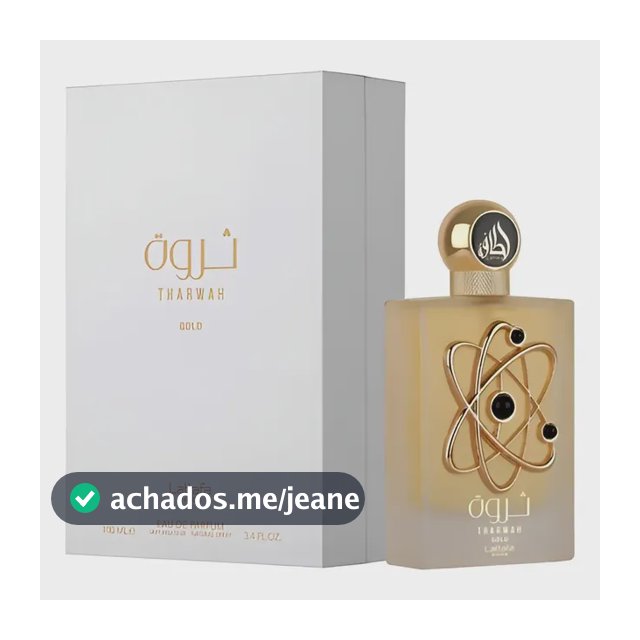 Perfume Lattafa Tharwah Gold Edp 100ml Feminino