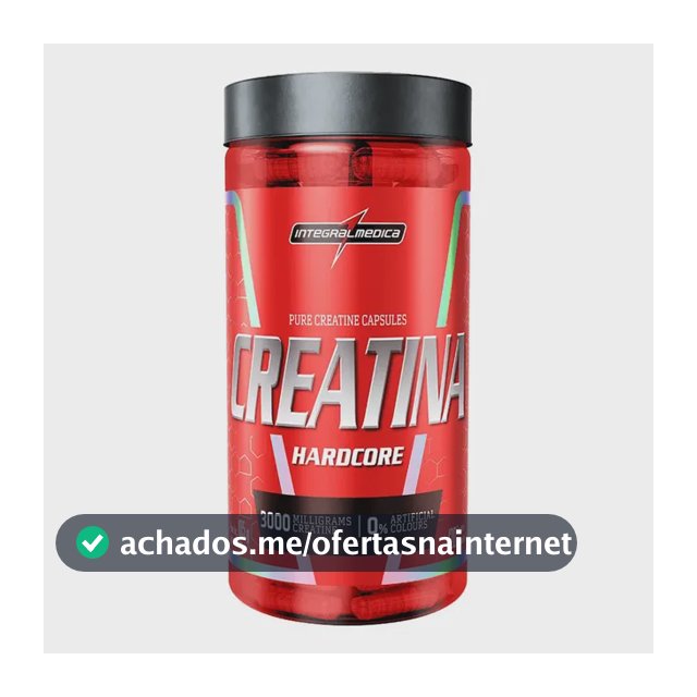 Creatina Integralmédica Hardcore em cápsula Sem sabor x 105g de 120 un