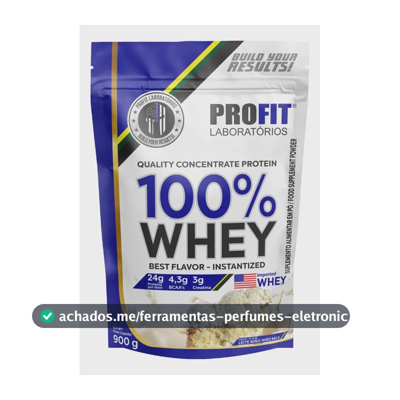Whey protein Profit 100% Quality Concentrate em pó sabor Leite Niño x 900g