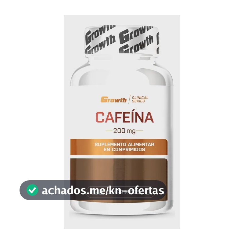 Cafeína 200mg 120 Comprimidos Growth Supplements