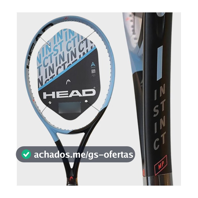 Raq Tênis Instinct Mp 2025 300g Adulto Aro 100 S/corda Graph Azul-aço L3 L3