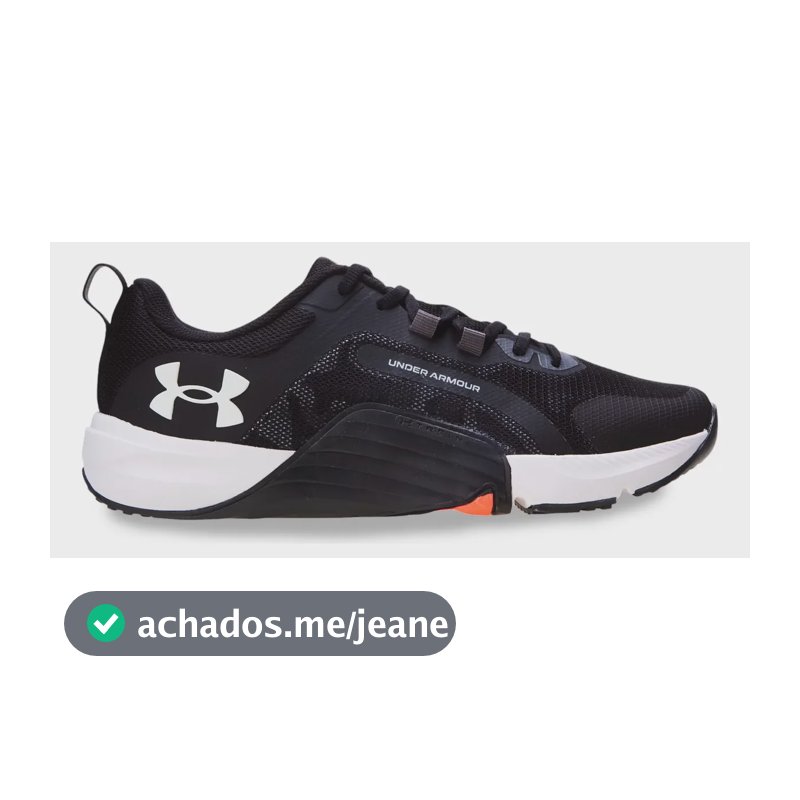 Tênis Masculino Tribase Reps Under Armour Black/pgray/white Liso 43