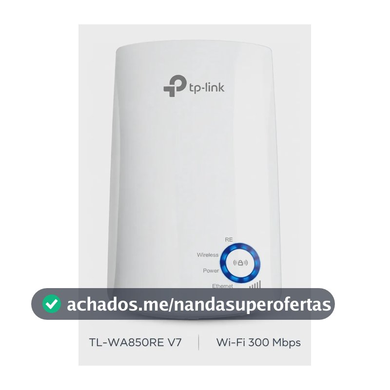 Repetidor de Sinal Wi-Fi TP-Link TL-WA850RE Extensor de Alcance N300 V7