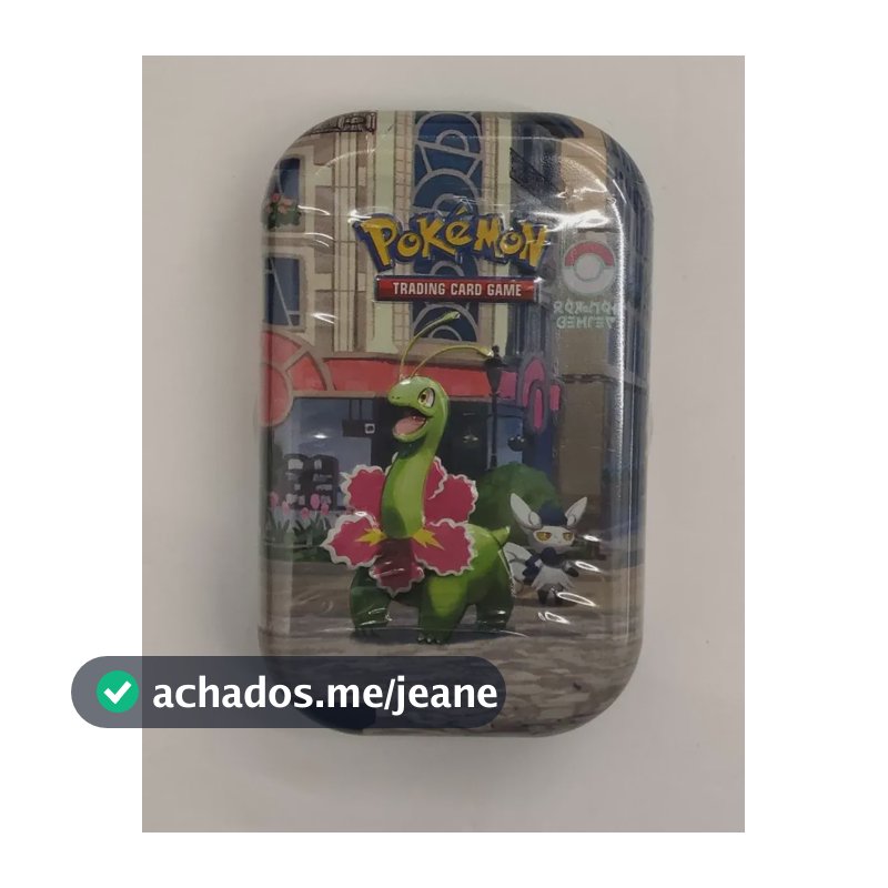 Pokémon Lata Lumiose City Mini Tin Meganium E Meowstic Pokéman Trading Card Game Inglês