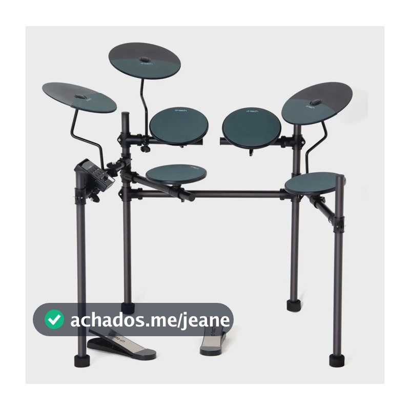 Bateria Eletrônica D-tech Pulse Pc Com Pads Módulo E Usb