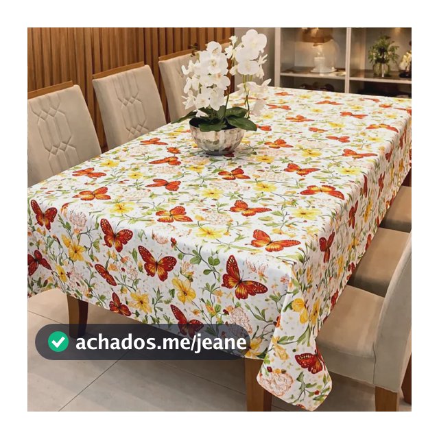 Toalha De Mesa 4 Cadeira Retangular 1,00m X 1,50m Estampado