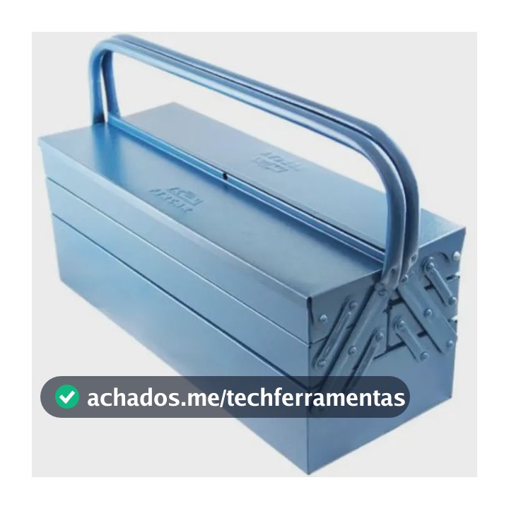 Caixa de Ferramentas Fercar Sanfonada 5 Gavetas Metal 50cm Azul