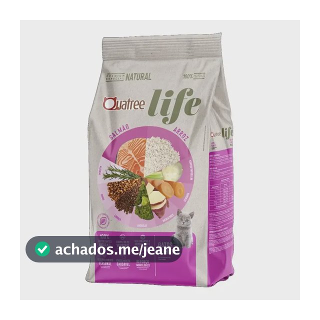 Ração Quatree Para Gatos Life Filhotes 10,1kg