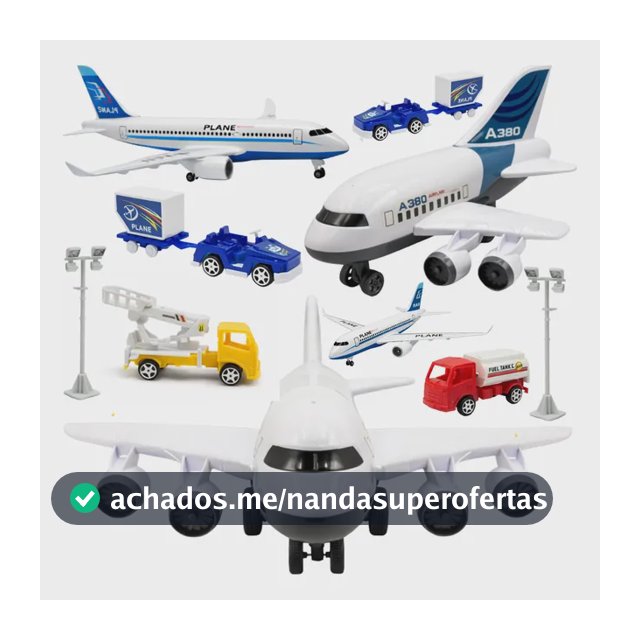 Avião Fricção A380 Brinquedo Carrinhos Veículos Kit 9 Peças Avião Aeroporto Carrinhos Branco E Colorido