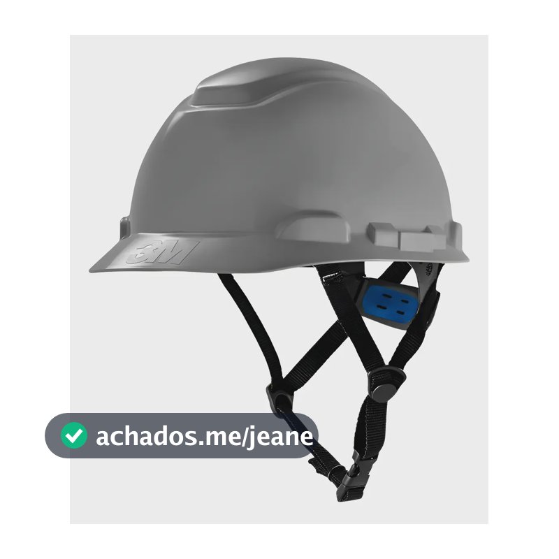 Capacete Segurança 3m H700 Ajuste Fácil Jugular 3 Pontos Epi Cor Cinza