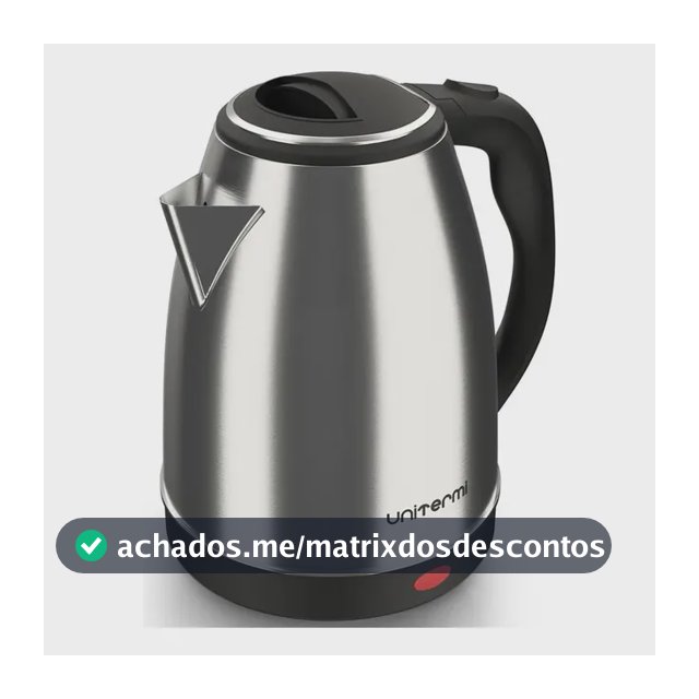 Chaleira Elétrica Inox 1800ml Unitermi 1200w