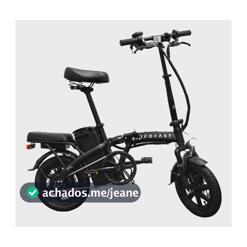 Bicicleta Elétrica Dobrável 350w 48v 32 Km/h Ip54 120 Kg Preto 14