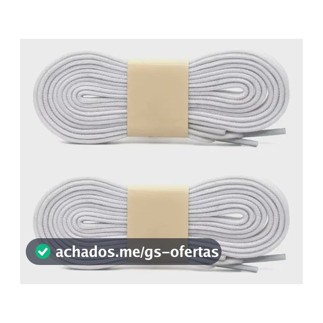 2 Pares Cadarço Achatado 110cm Para Tênis Branco Branco
