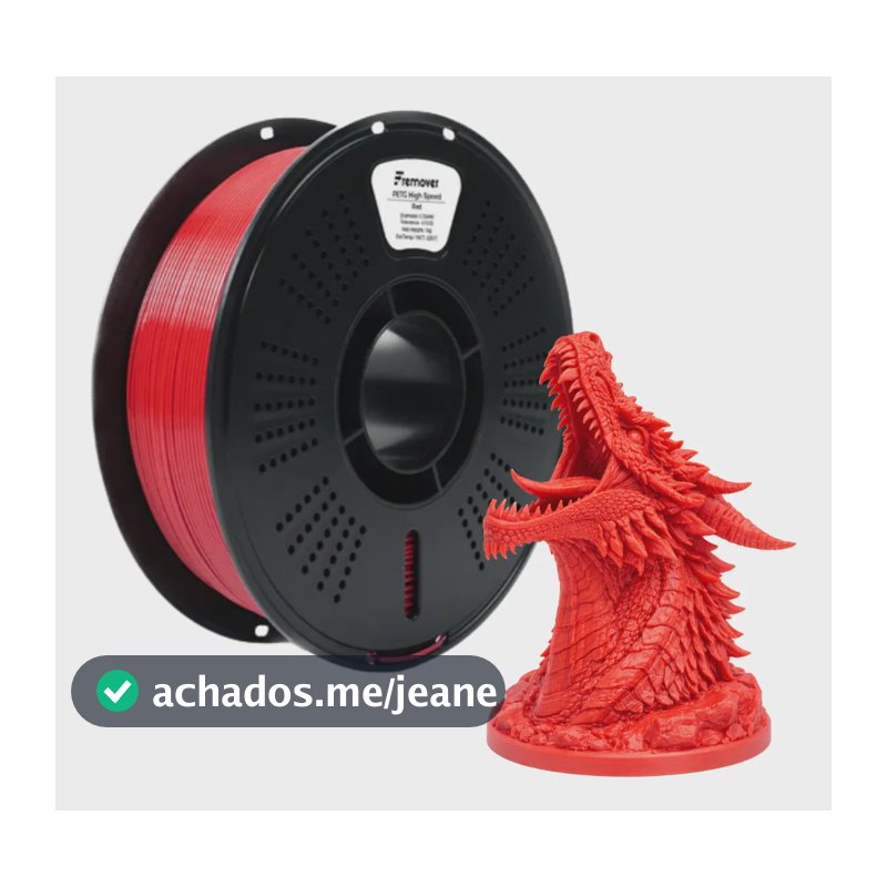 Filamento Petg 1kg High Speed Fremover Várias Cores Red