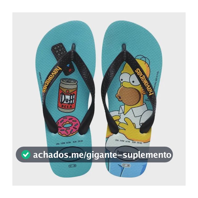 Lançamento Chinelo Havaianas Simpsons Original