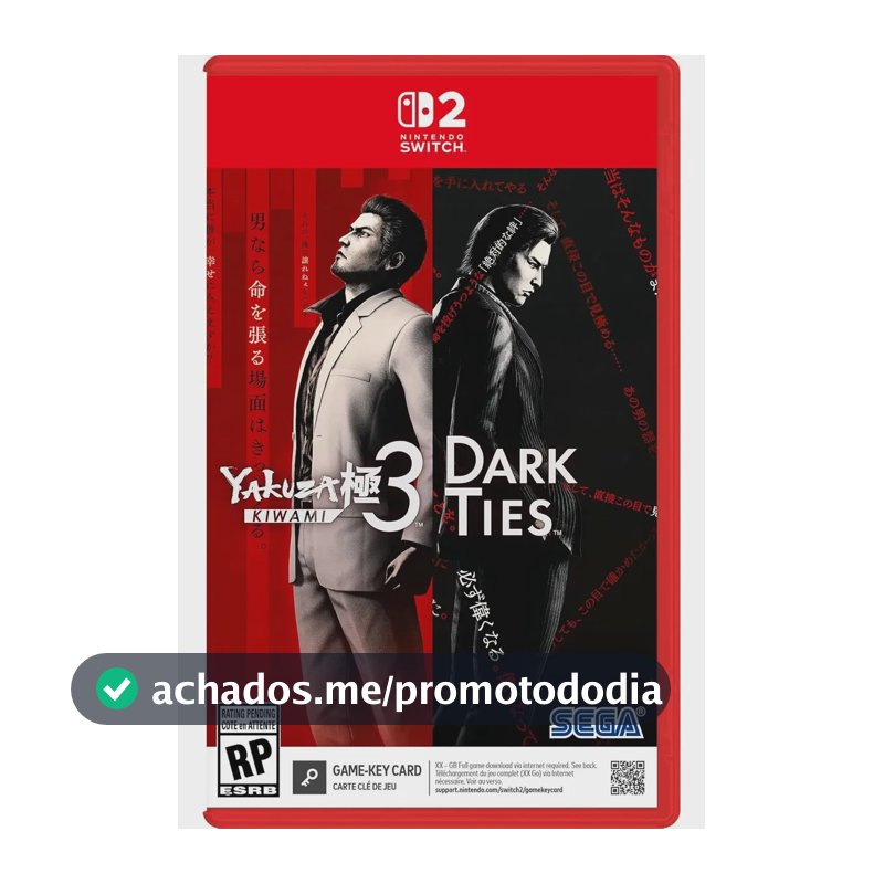 Jogo Yakuza Kiwami 3 & Dark Ties Switch 2