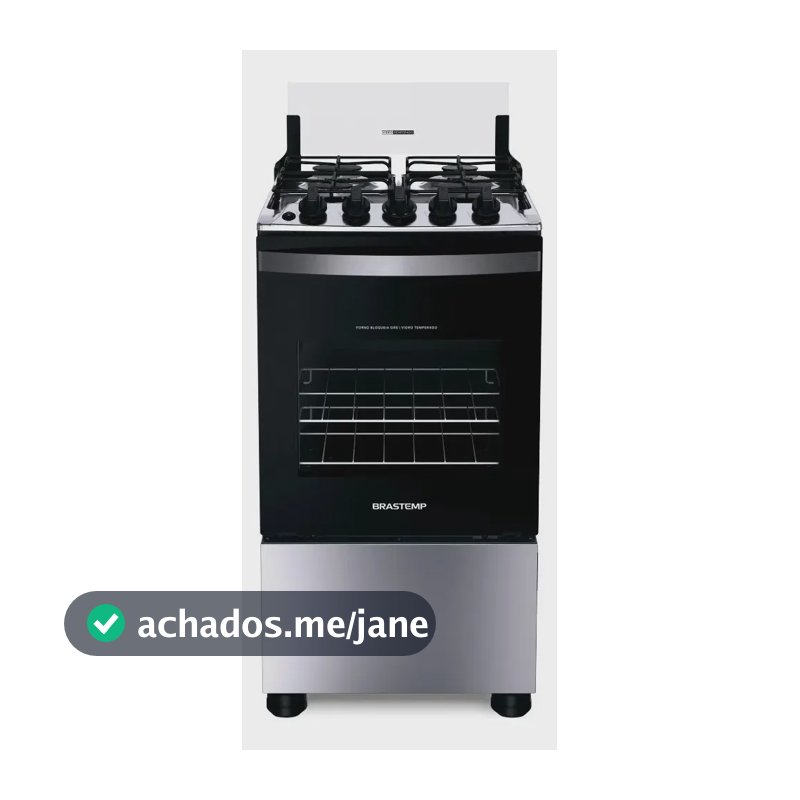Fogão Brastemp 4 Bocas Inox Bfo4nbr - Bivolt