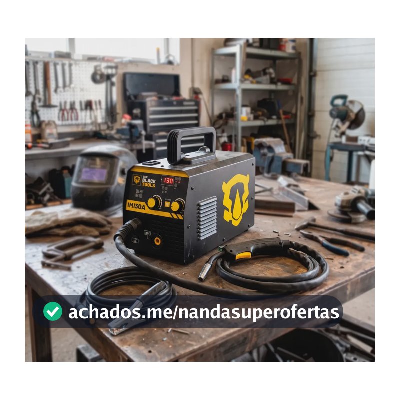 Máquina Solda Inversora Mig S/gás 130a 220v The Black Tools Preto 220v