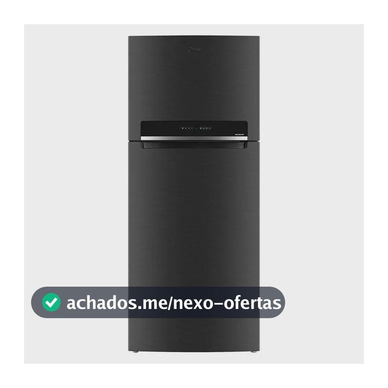 Geladeira Frost Free Midea 473 Litros MDRT611EVADX1 Duplex Inverter Turbo Freezer Preta