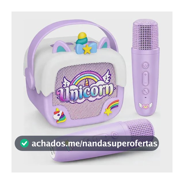 Microfone Menina,unicórn Bluetooth Brinquedo Karaokê Present