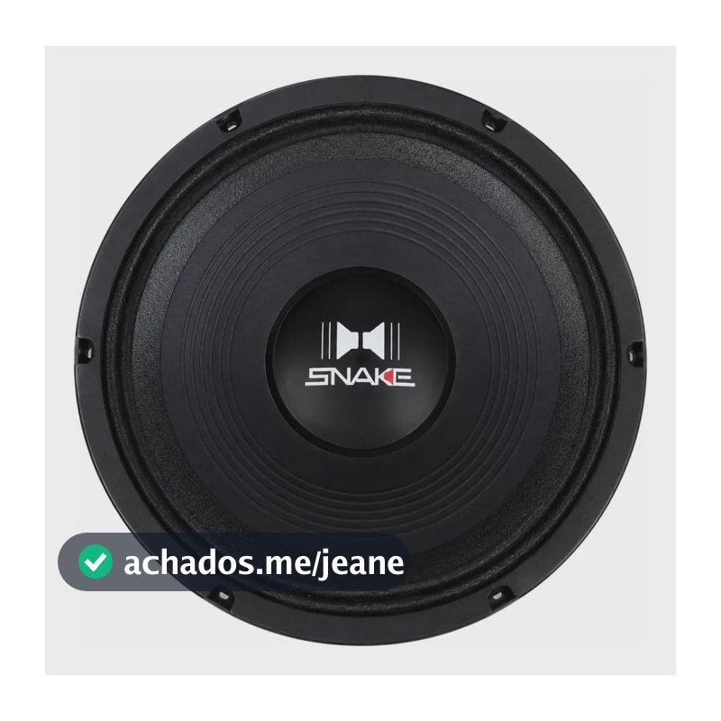 Alto Falante 10 Polegadas Snake 300w Rms 8 Ohms Medio Grave Cor Branco