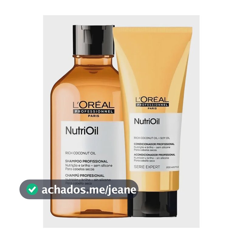 Kit NutriOil Shampoo 300ml + Condicionador 200ml L'Oréal Professionnel