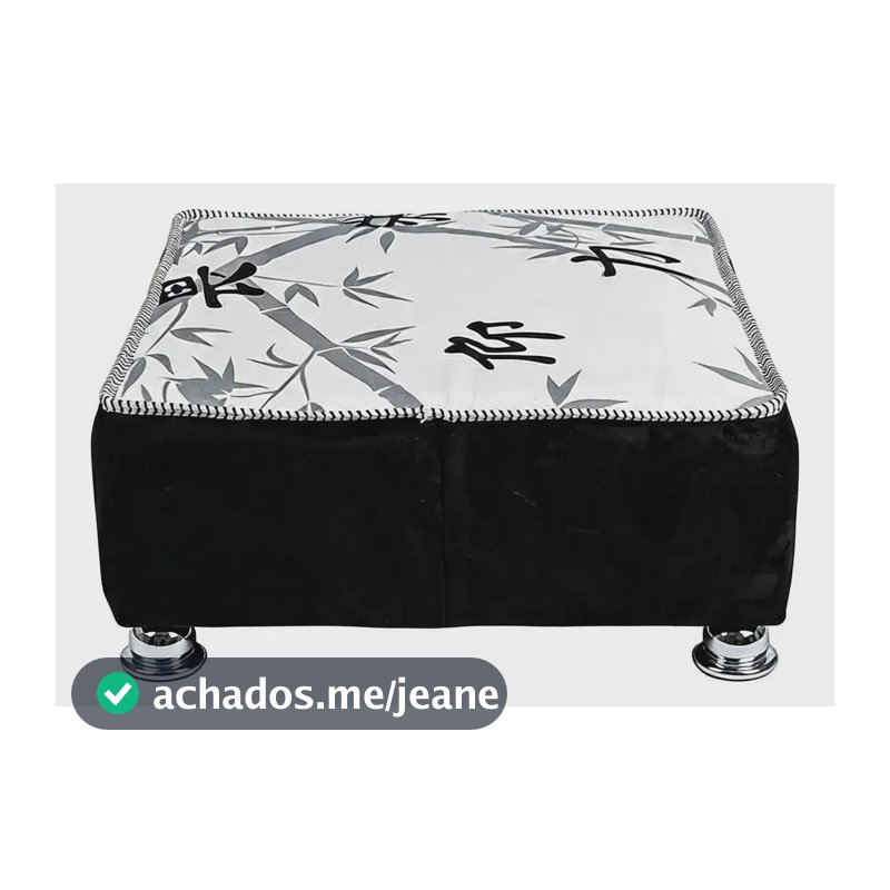 Cama Box Pet Cachorro / Gato Premium 50x50x20 Branco Estampado