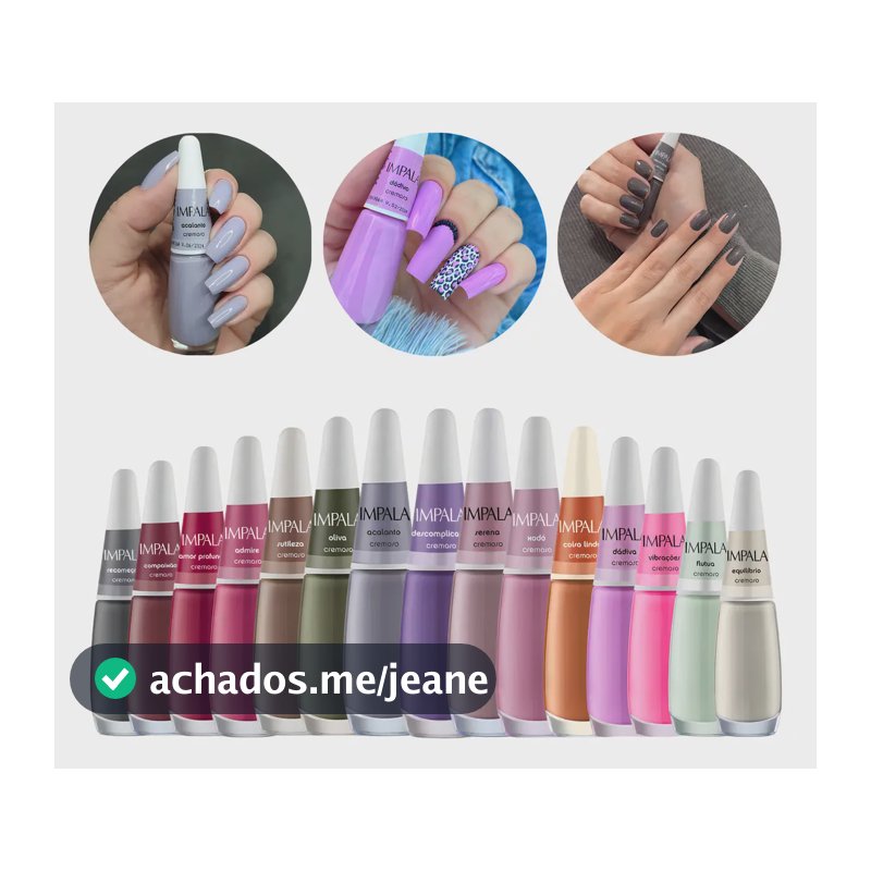 Kit 15 Esmaltes Sortidos Impala Coleção Cores Da Sua Moda Cor Multicolorido