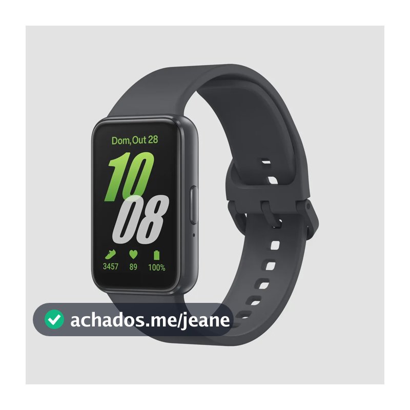 Samsung Smartwatch Galaxy Fit3 Grafite Grafite Mesh
