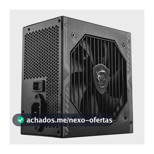 Fonte Atx Msi 650w Mag 2.4 Pcie 80 Plus Bronze Preto