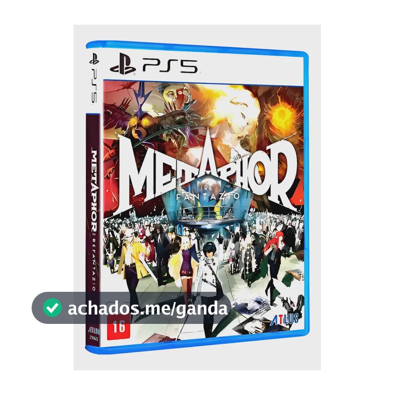 Jogo Ps5 Metaphor Refantazio Rpg Mídia Física E