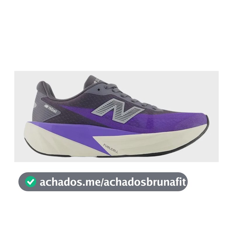 Tênis New Balance Fuelcell Rebel V5 Feminino - Roxo C/cinza Roxo Liso 37,0 Br