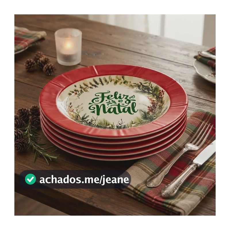 06un De Prato De Melamina Jantar Guirlanda Raso Natal 25cm Vermelho Guirlanda Raso De Natal