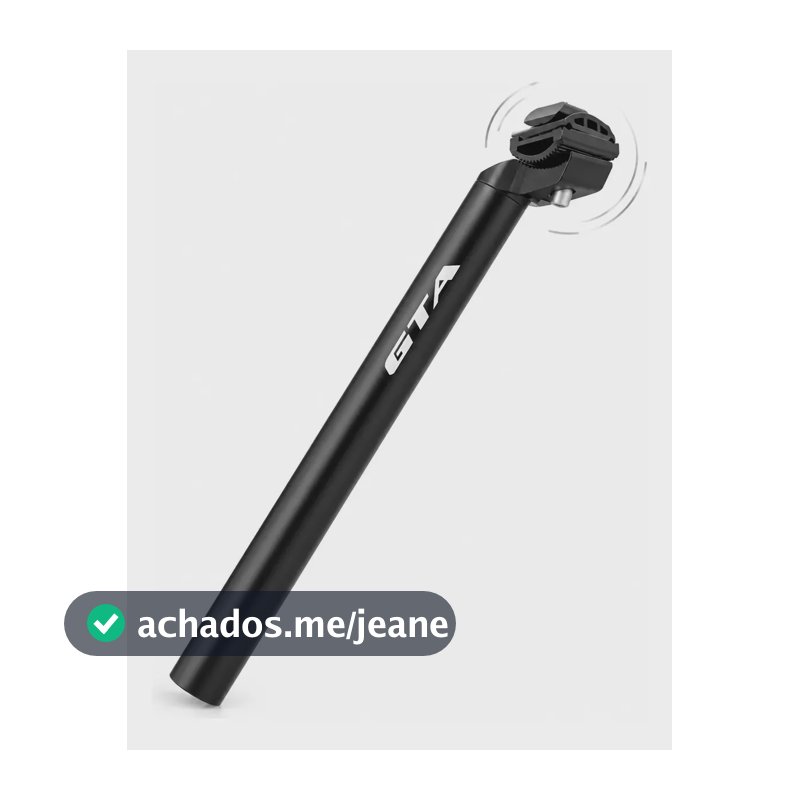 Canote para Selim de Bicicleta MTB em Alumínio GTA 27.2mm x 350mm Preto