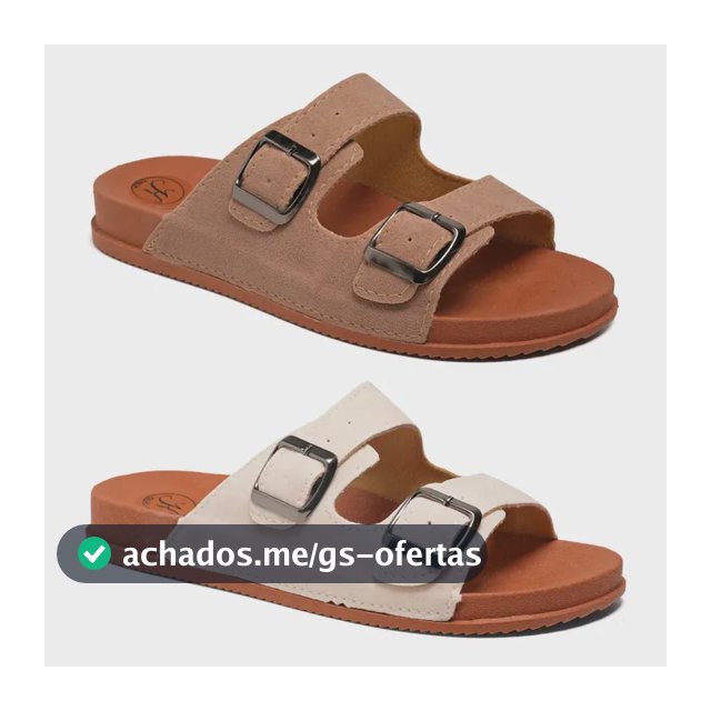 Kit 2 Pares Sandália Papete Birken Feminina Moderna Estilosa