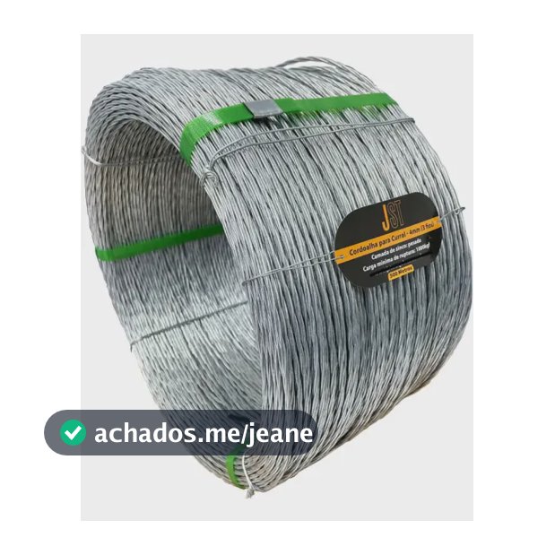 Cordoalha Para Curral - 4mm - 3 Fios - 500 Metros - Jst Cor Zincado