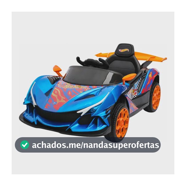 Carrinho Elétrico Infantil 12v Hot Wheels Azul 127/220v